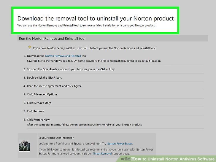 norton removal tool windows 10